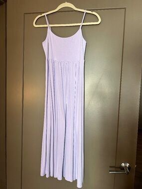 Old Navy Lavender Fit & Flare Midi Dress Size S Flowy Spring Summer